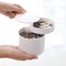 Jewelry Organizer Small Jewelry Storage Box 4-Layer Rotating Travel Jewelry Tray Holder for Women Bracelets Rings Bracelets Earrings (White)